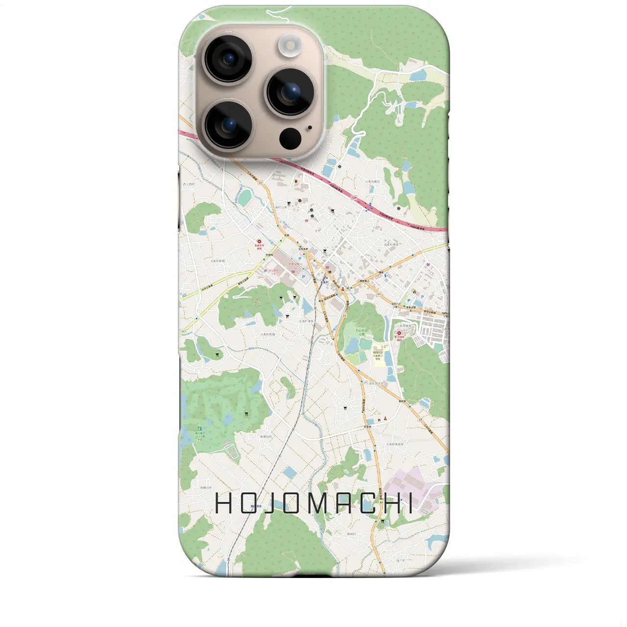 【北条町(兵庫県)】地図柄iPhoneケース(バックカバータイプ)