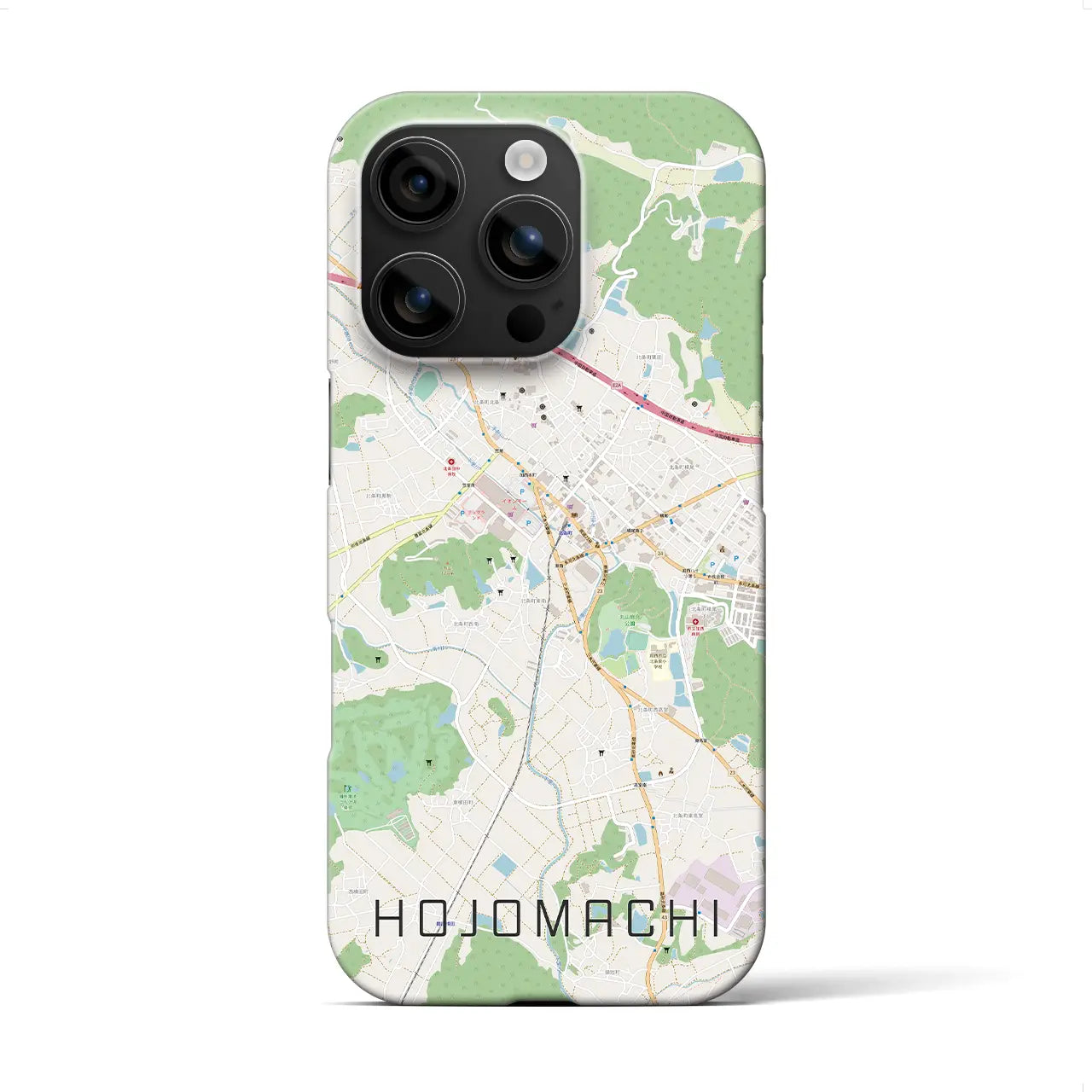 【北条町(兵庫県)】地図柄iPhoneケース(バックカバータイプ)