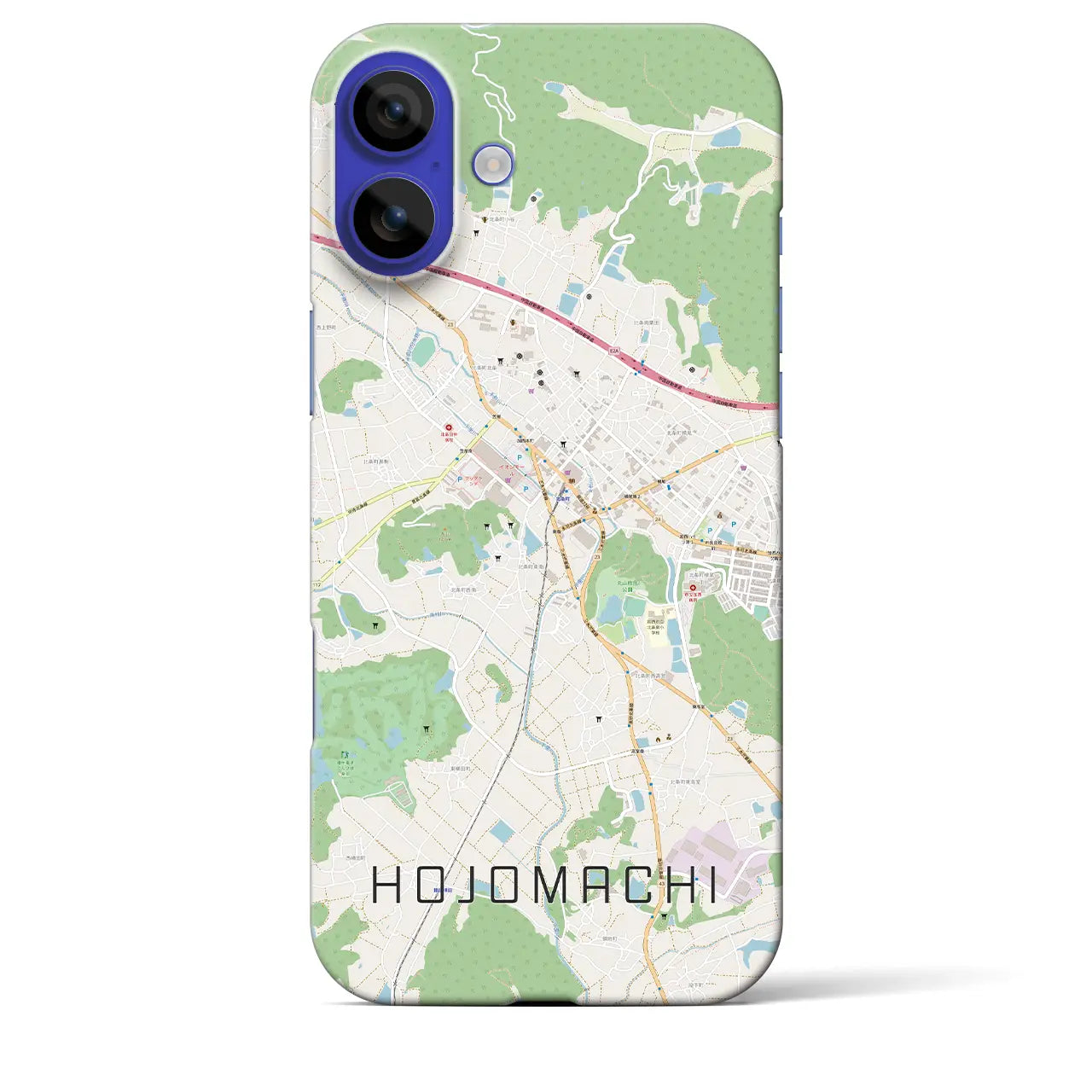 【北条町(兵庫県)】地図柄iPhoneケース(バックカバータイプ)