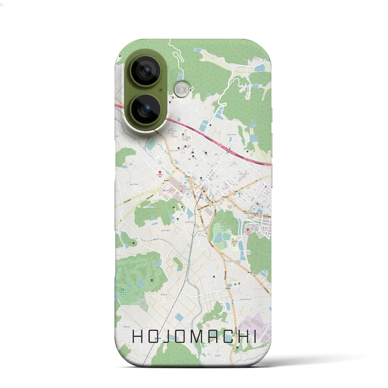 【北条町(兵庫県)】地図柄iPhoneケース(バックカバータイプ)ナチュラル・iPhone 17 Pro Max 用