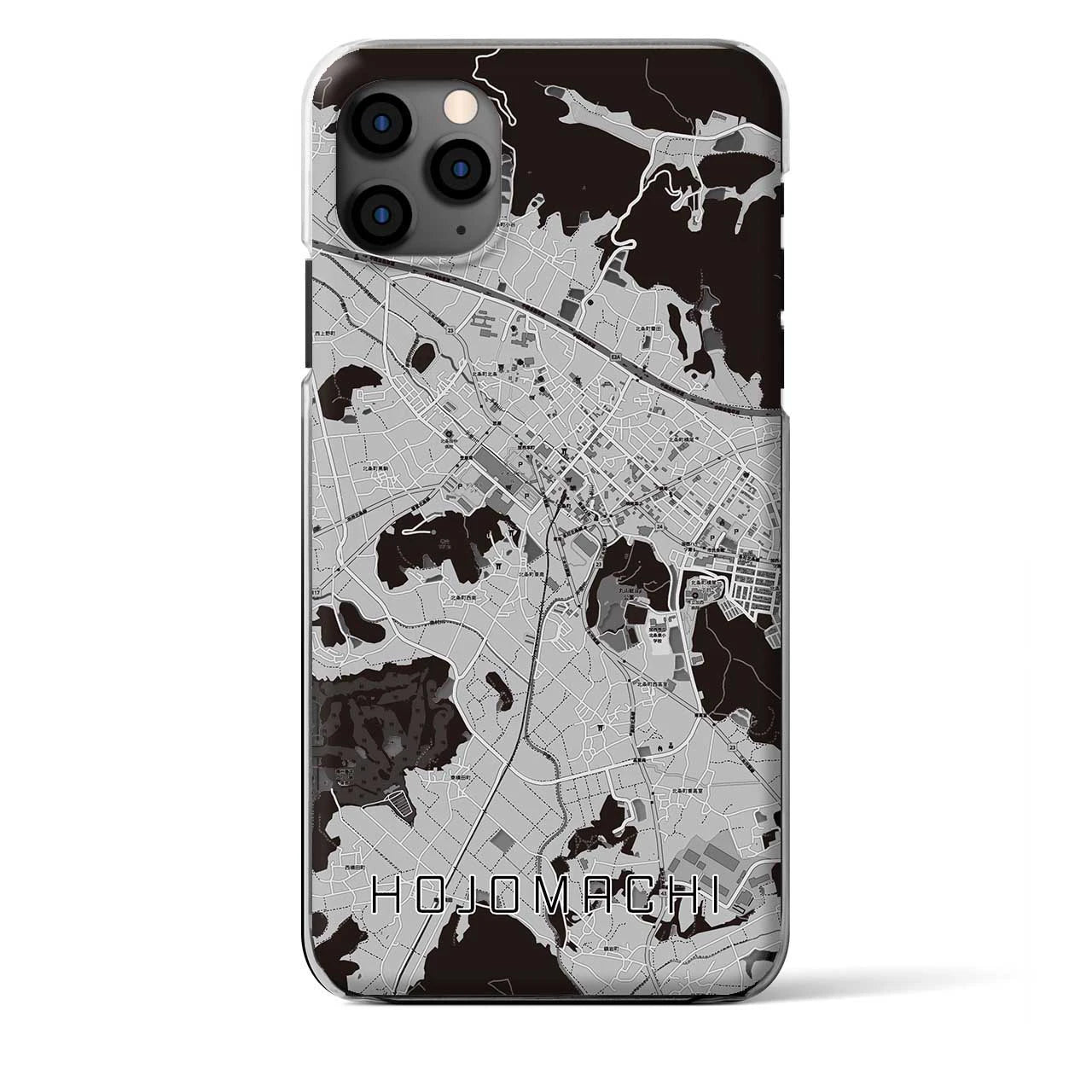 【北条町(兵庫県)】地図柄iPhoneケース(クリアタイプ)