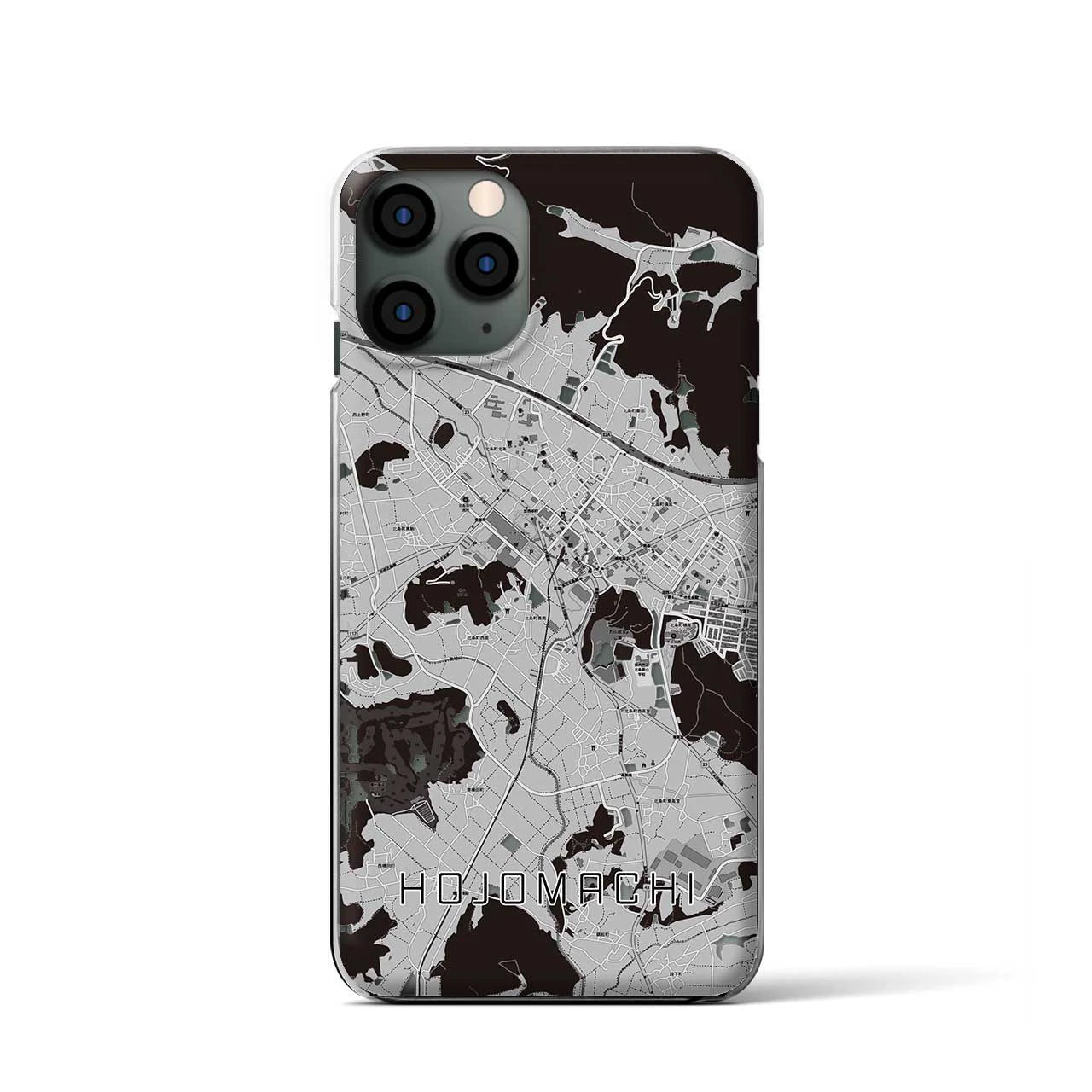 【北条町(兵庫県)】地図柄iPhoneケース(クリアタイプ)