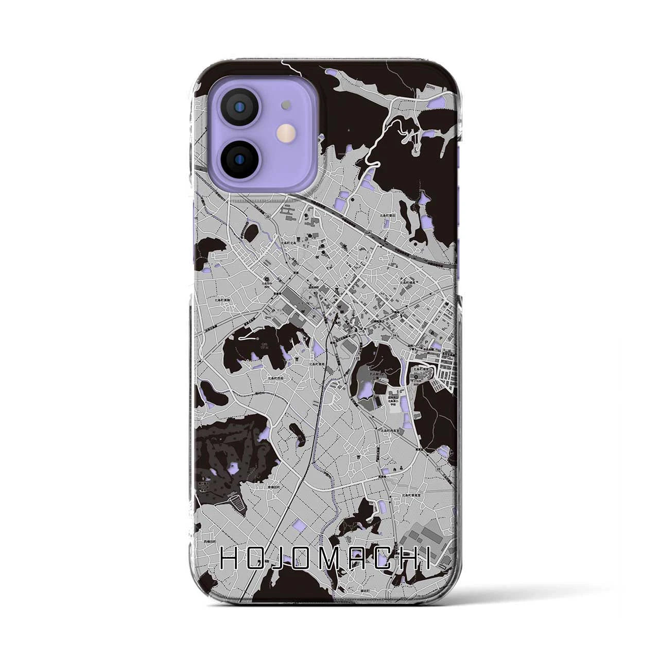 【北条町(兵庫県)】地図柄iPhoneケース(クリアタイプ)