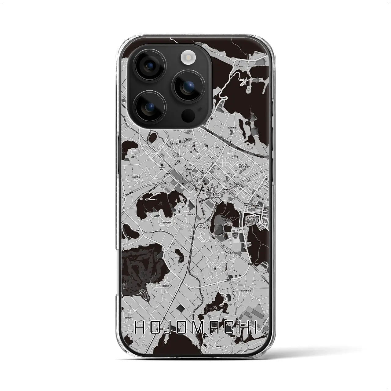 【北条町(兵庫県)】地図柄iPhoneケース(クリアタイプ)