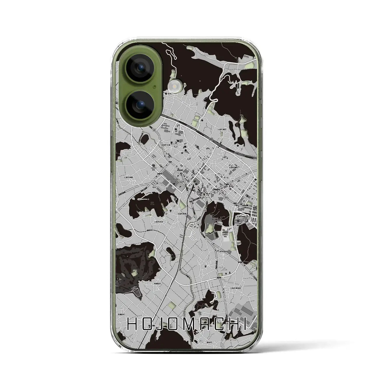 【北条町(兵庫県)】地図柄iPhoneケース(クリアタイプ)