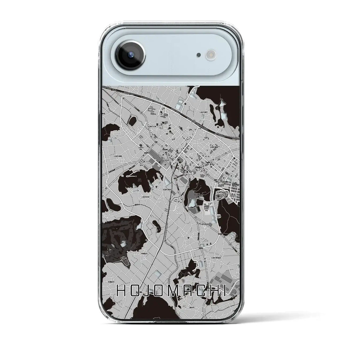 【北条町(兵庫県)】地図柄iPhoneケース(クリアタイプ)モノトーン・iPhone 17 Pro Max 用
