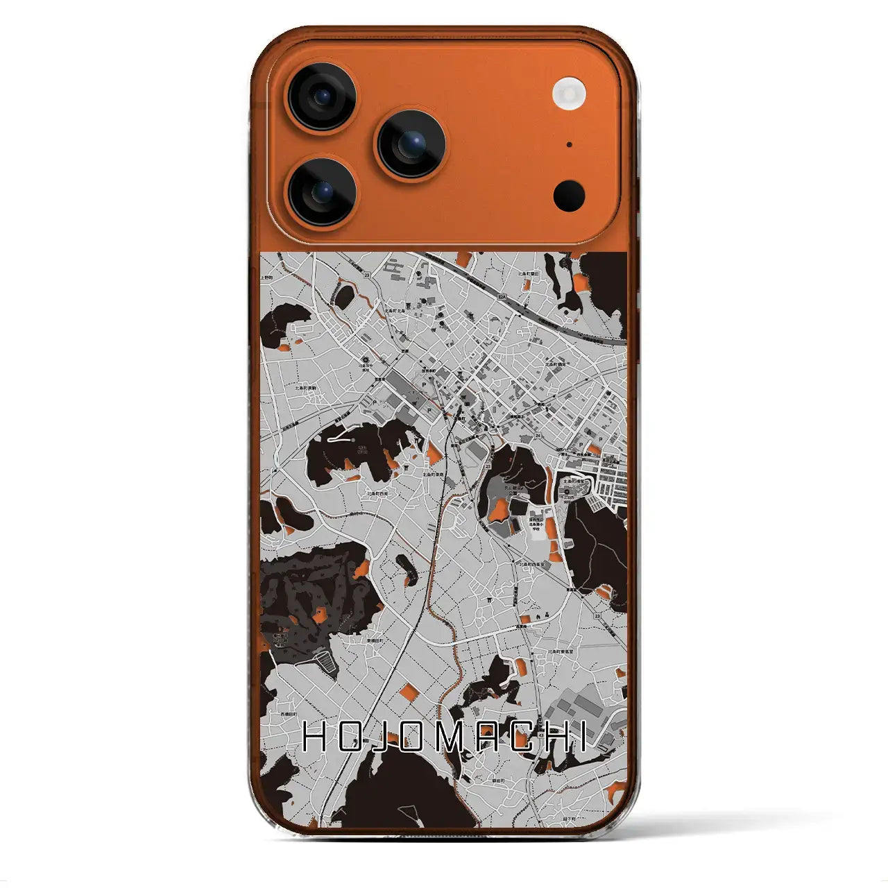 【北条町(兵庫県)】地図柄iPhoneケース(クリアタイプ)