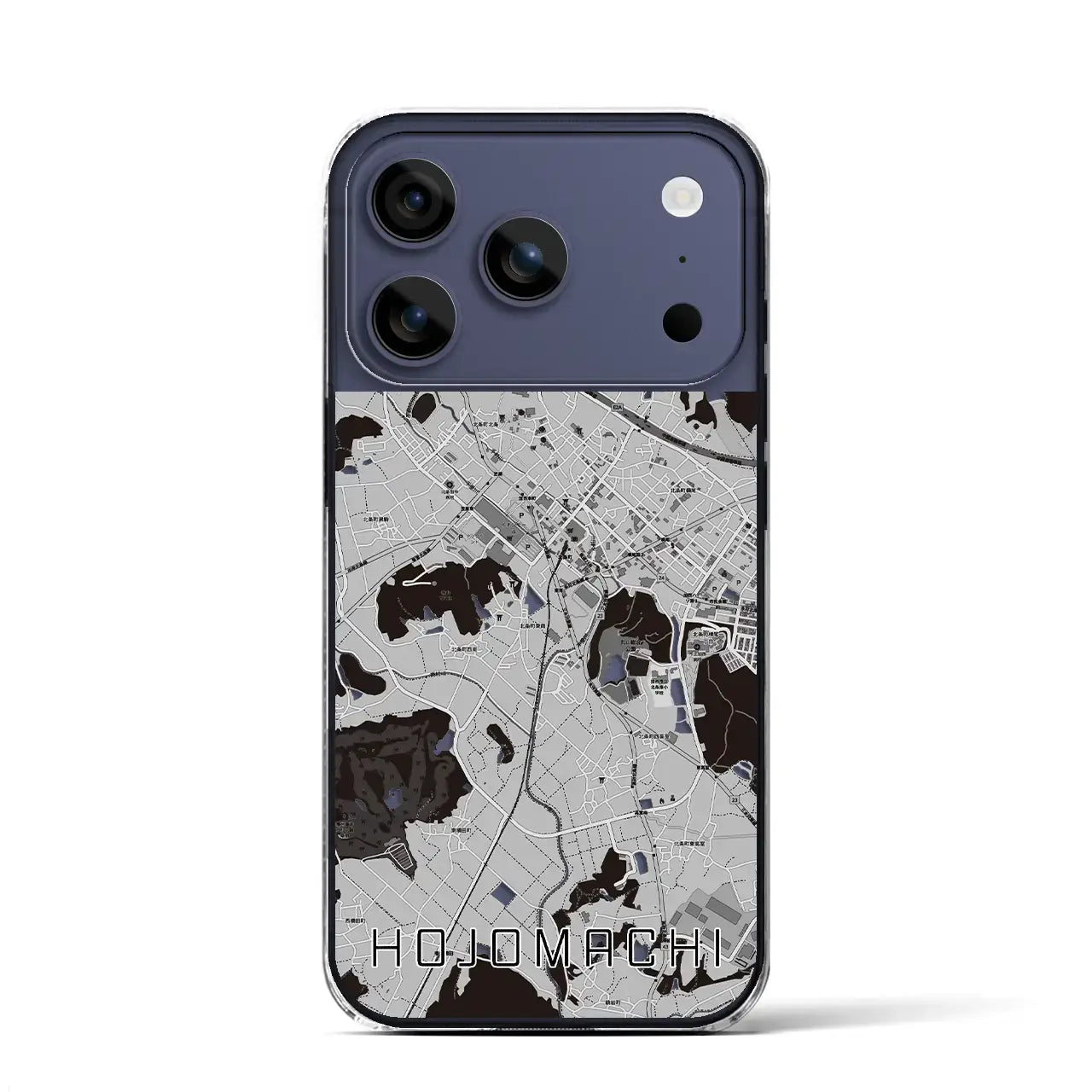 【北条町(兵庫県)】地図柄iPhoneケース(クリアタイプ)