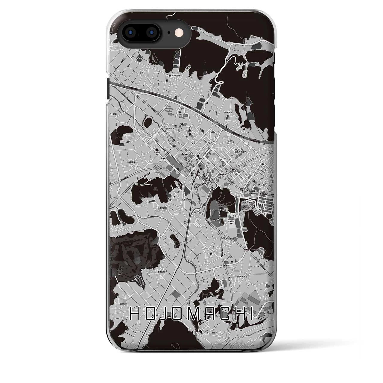 【北条町(兵庫県)】地図柄iPhoneケース(クリアタイプ)