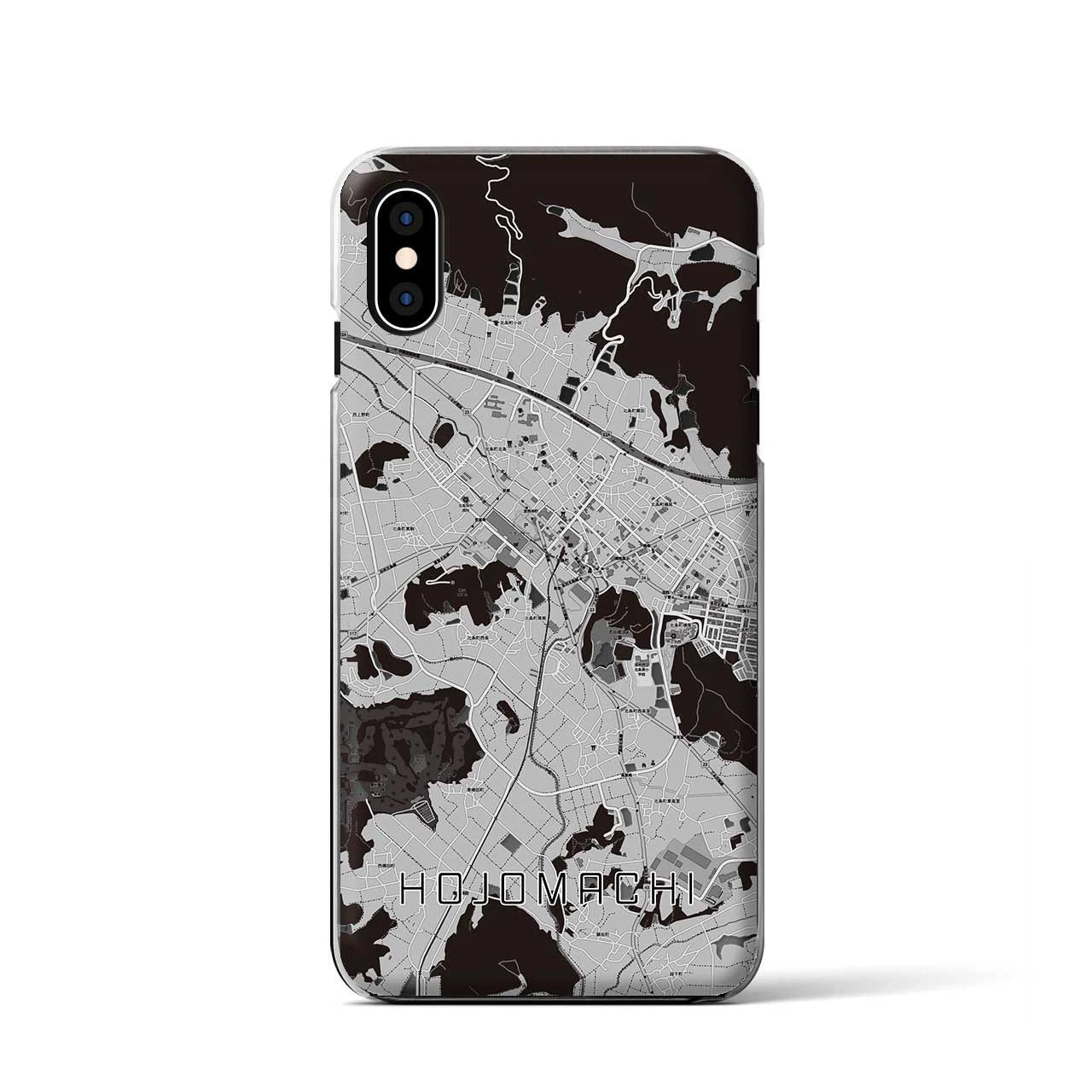 【北条町(兵庫県)】地図柄iPhoneケース(クリアタイプ)