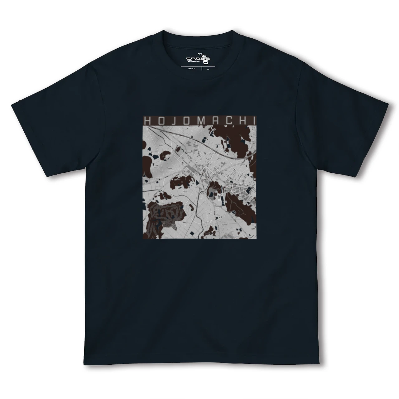 【北条町(兵庫県)】地図柄ヘビーウェイトTシャツ