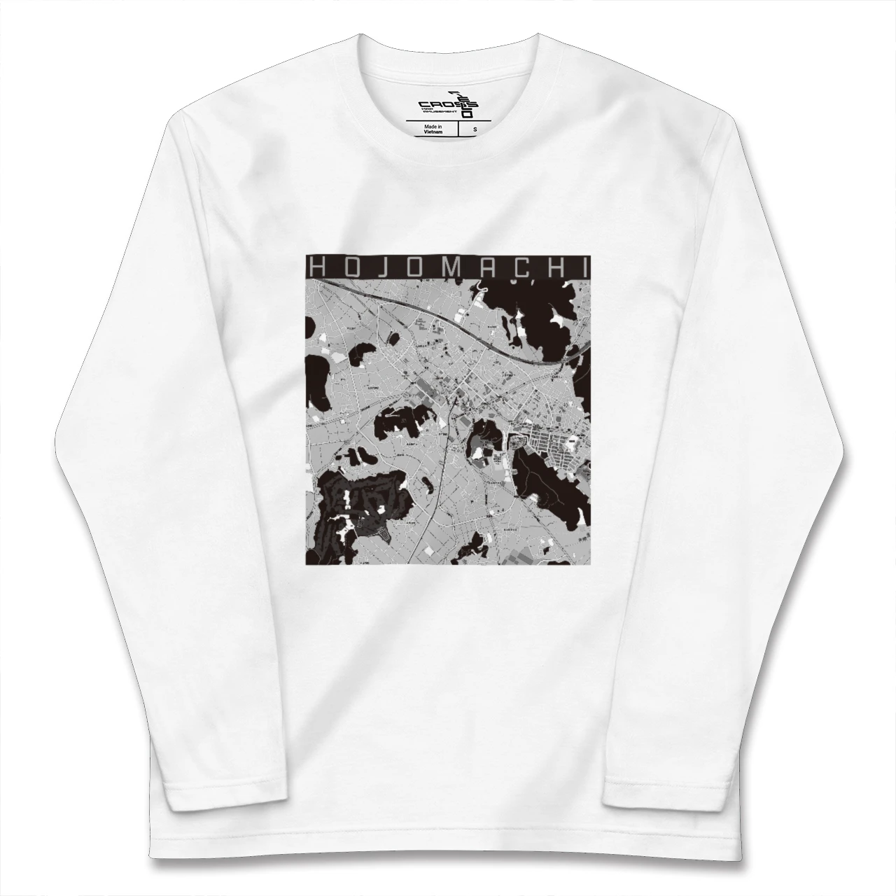 【北条町(兵庫県)】地図柄ロングスリーブTシャツ