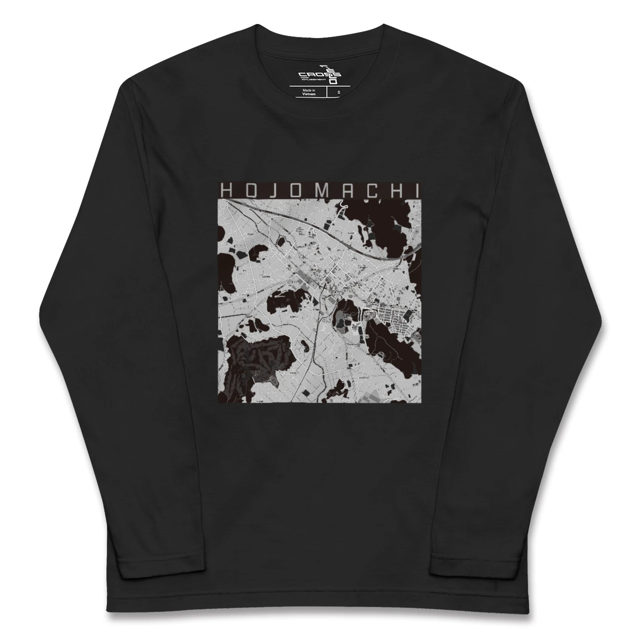 【北条町(兵庫県)】地図柄ロングスリーブTシャツ