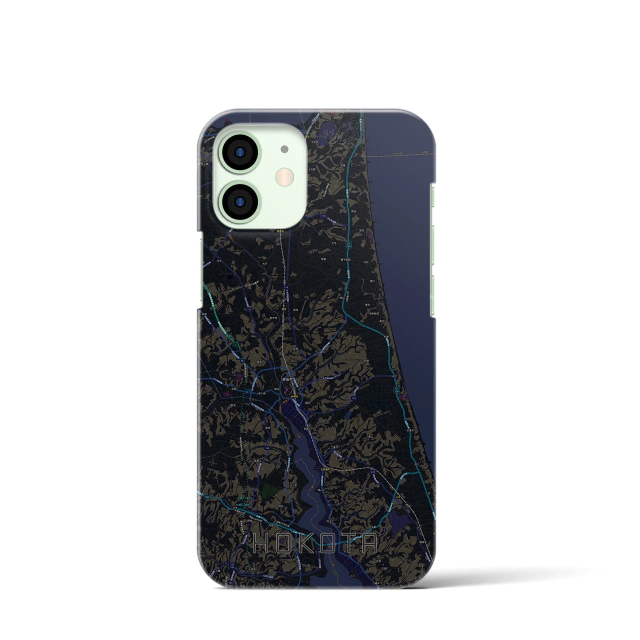 【鉾田(茨城県)】地図柄iPhoneケース(バックカバータイプ)