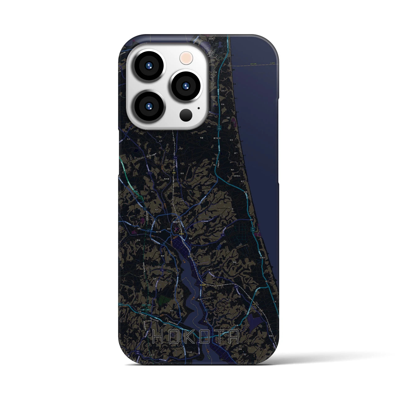 【鉾田(茨城県)】地図柄iPhoneケース(バックカバータイプ)