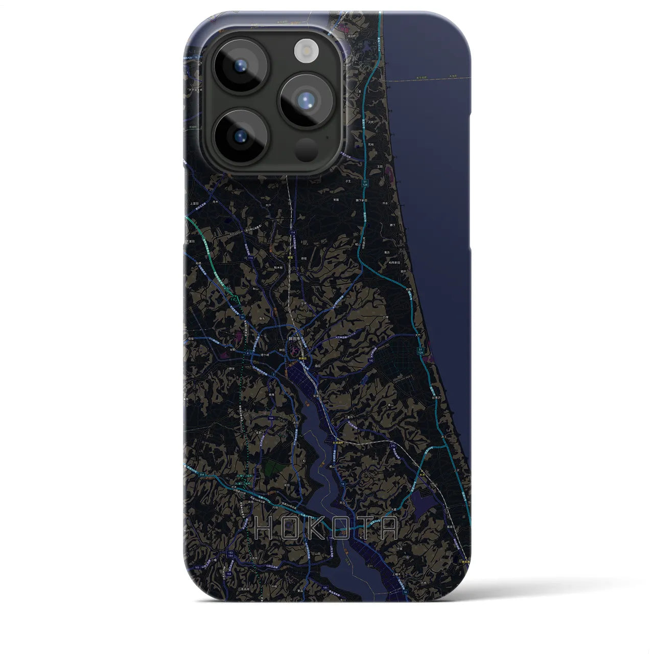 【鉾田(茨城県)】地図柄iPhoneケース(バックカバータイプ)