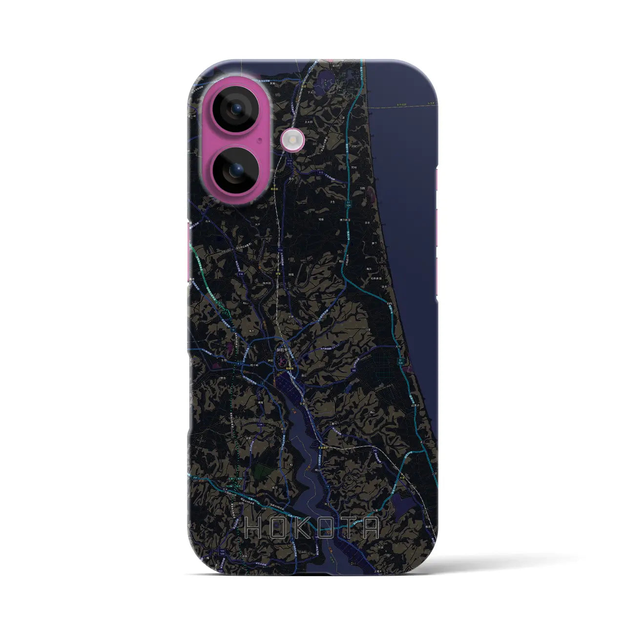 【鉾田(茨城県)】地図柄iPhoneケース(バックカバータイプ)