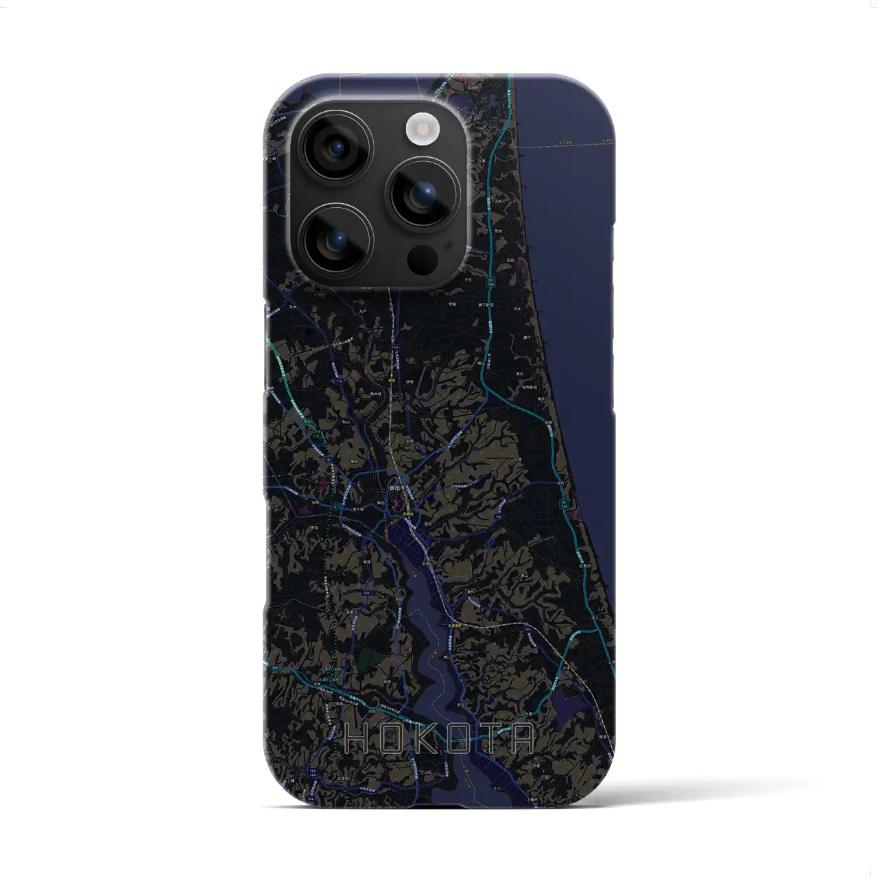 【鉾田(茨城県)】地図柄iPhoneケース(バックカバータイプ)