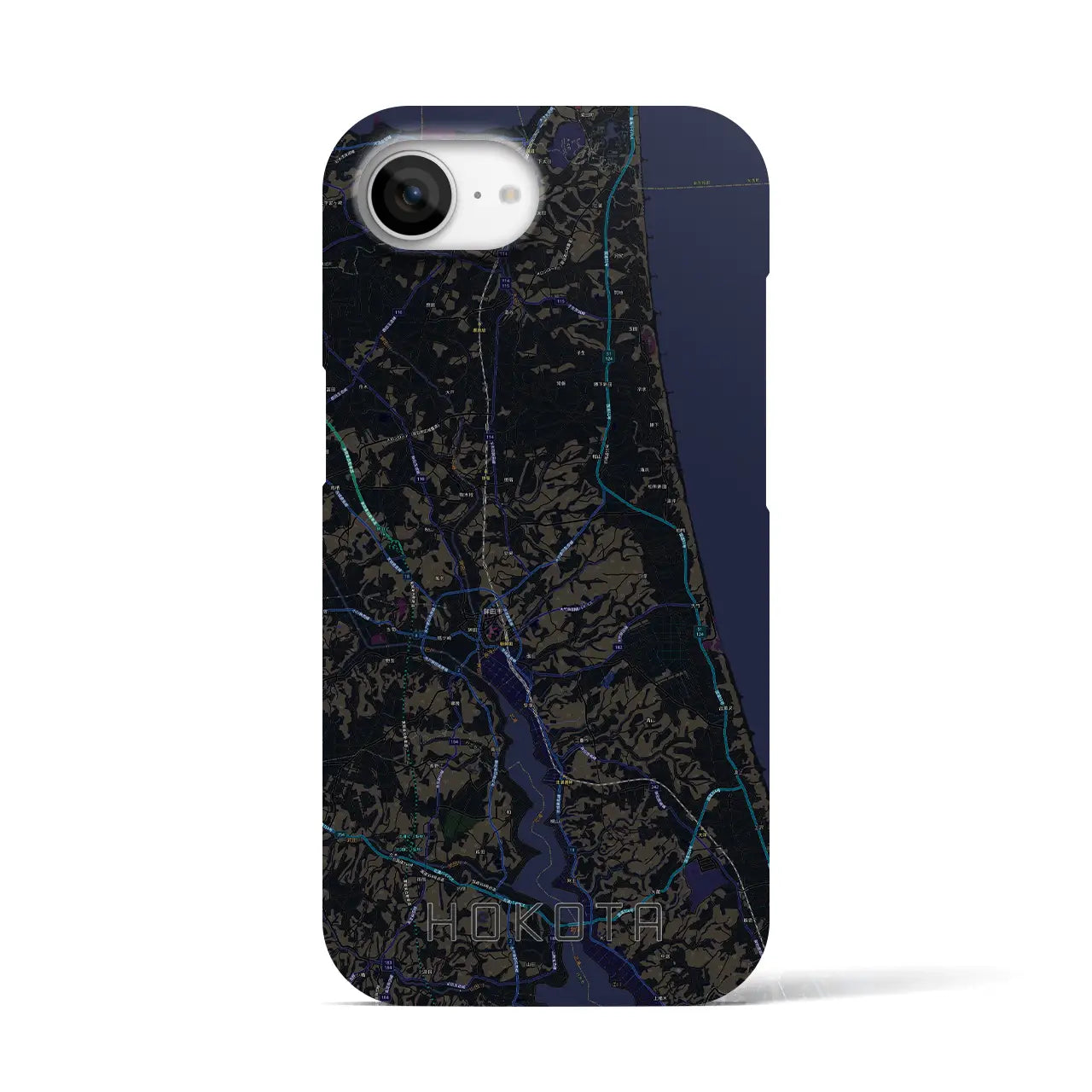 【鉾田(茨城県)】地図柄iPhoneケース(バックカバータイプ)