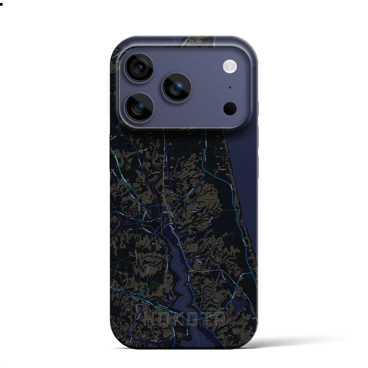 【鉾田(茨城県)】地図柄iPhoneケース(バックカバータイプ)