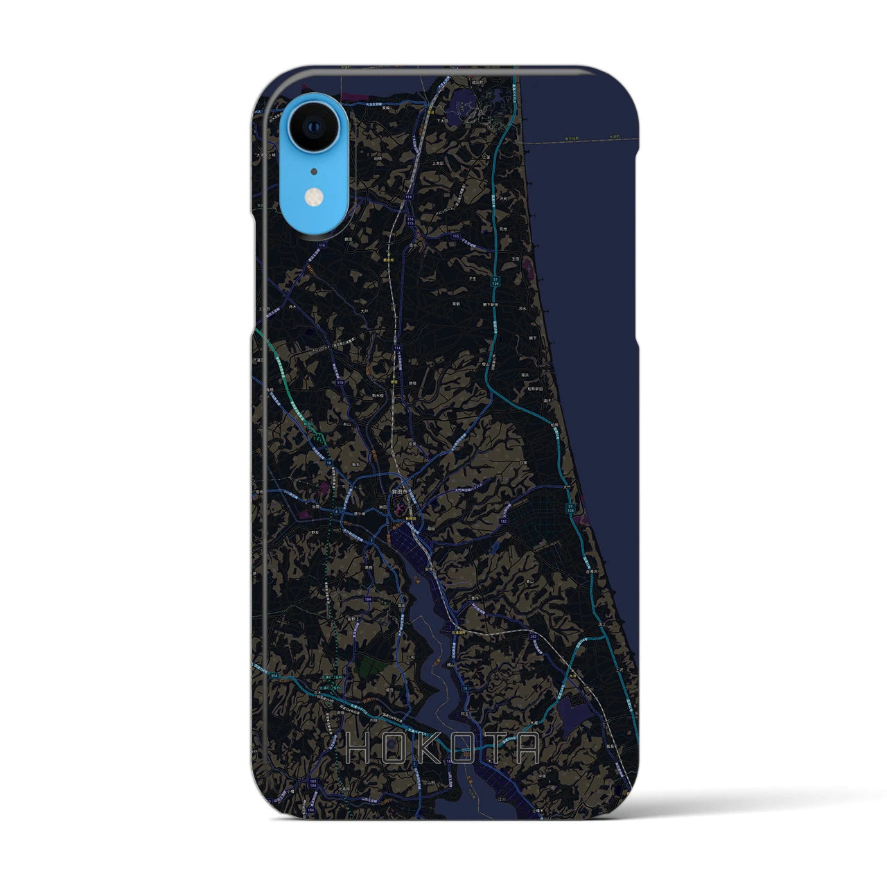 【鉾田(茨城県)】地図柄iPhoneケース(バックカバータイプ)