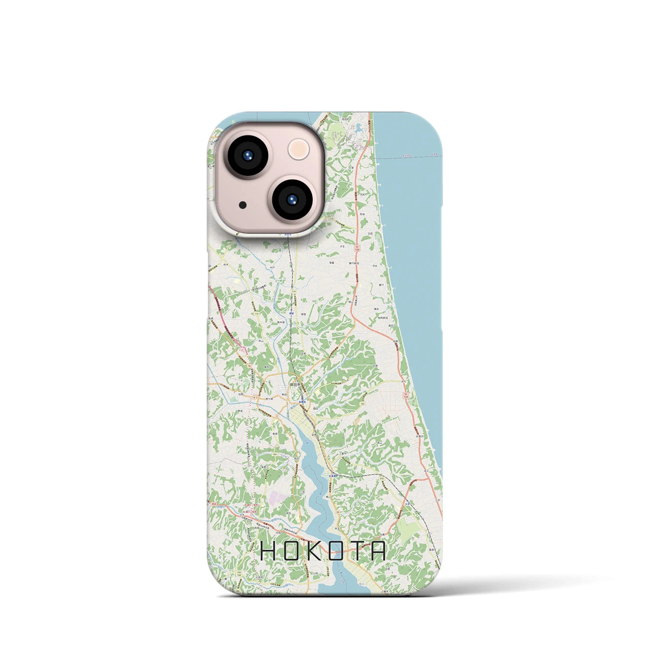 【鉾田(茨城県)】地図柄iPhoneケース(バックカバータイプ)