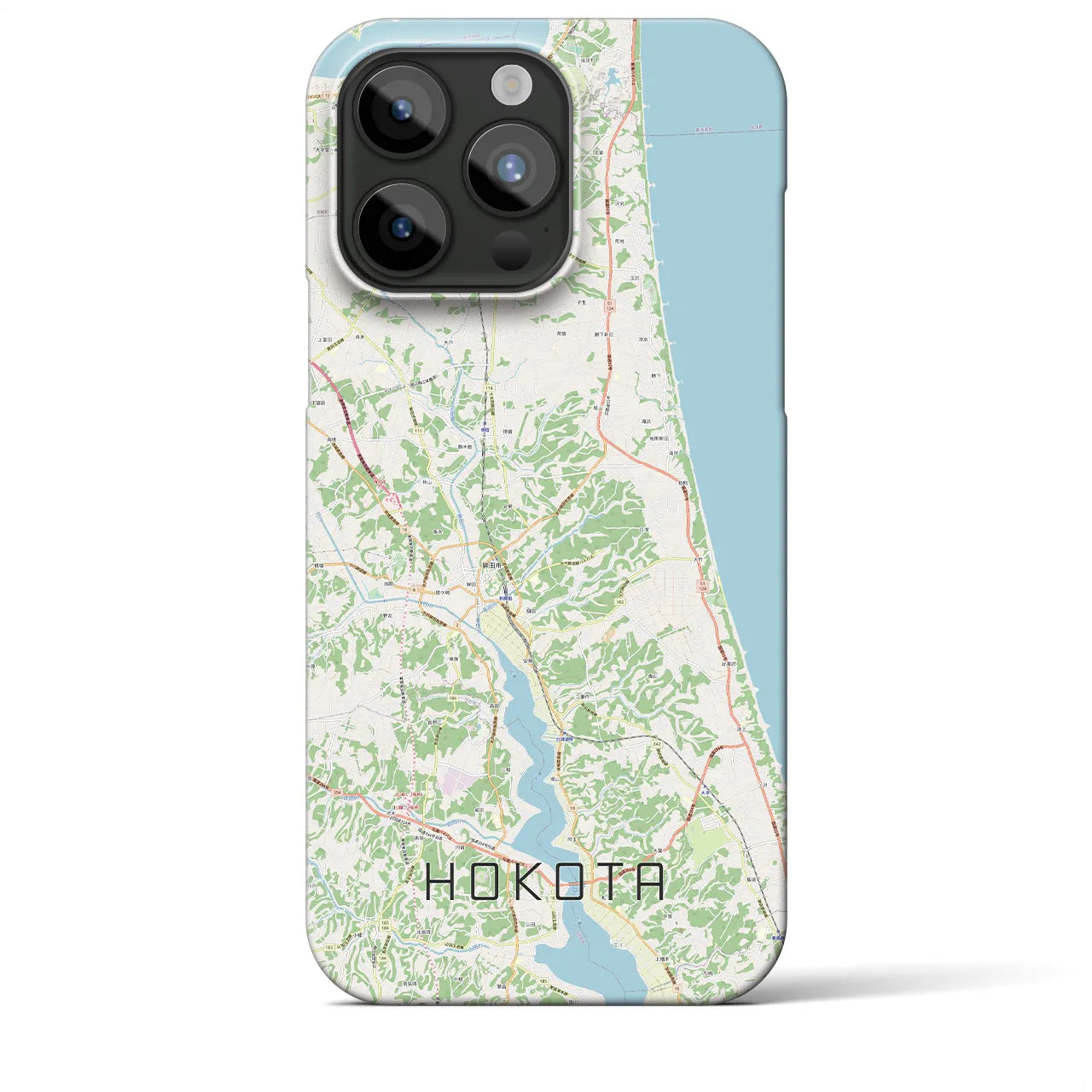 【鉾田(茨城県)】地図柄iPhoneケース(バックカバータイプ)