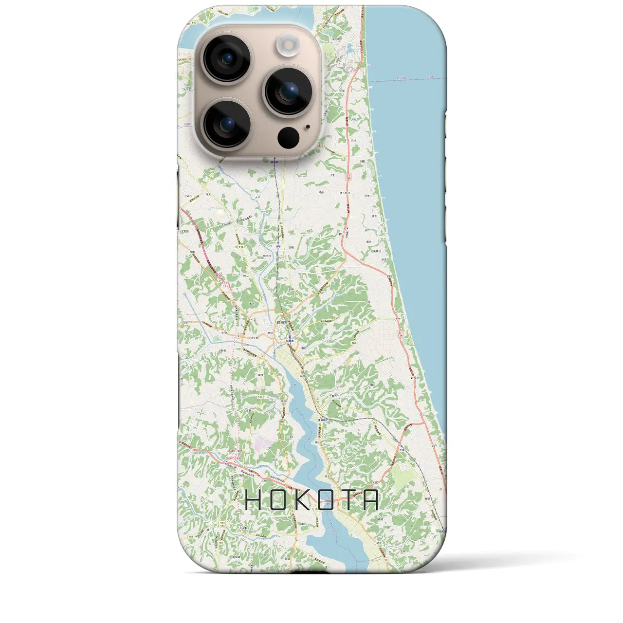 【鉾田(茨城県)】地図柄iPhoneケース(バックカバータイプ)