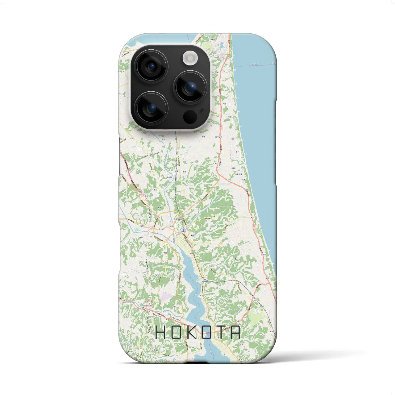 【鉾田(茨城県)】地図柄iPhoneケース(バックカバータイプ)