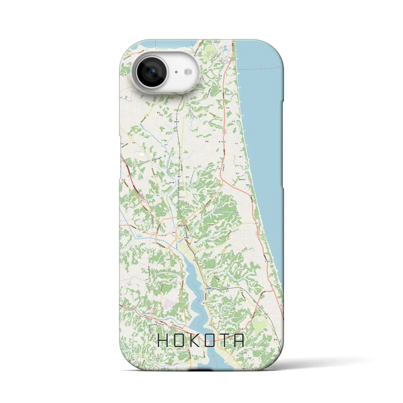 【鉾田(茨城県)】地図柄iPhoneケース(バックカバータイプ)