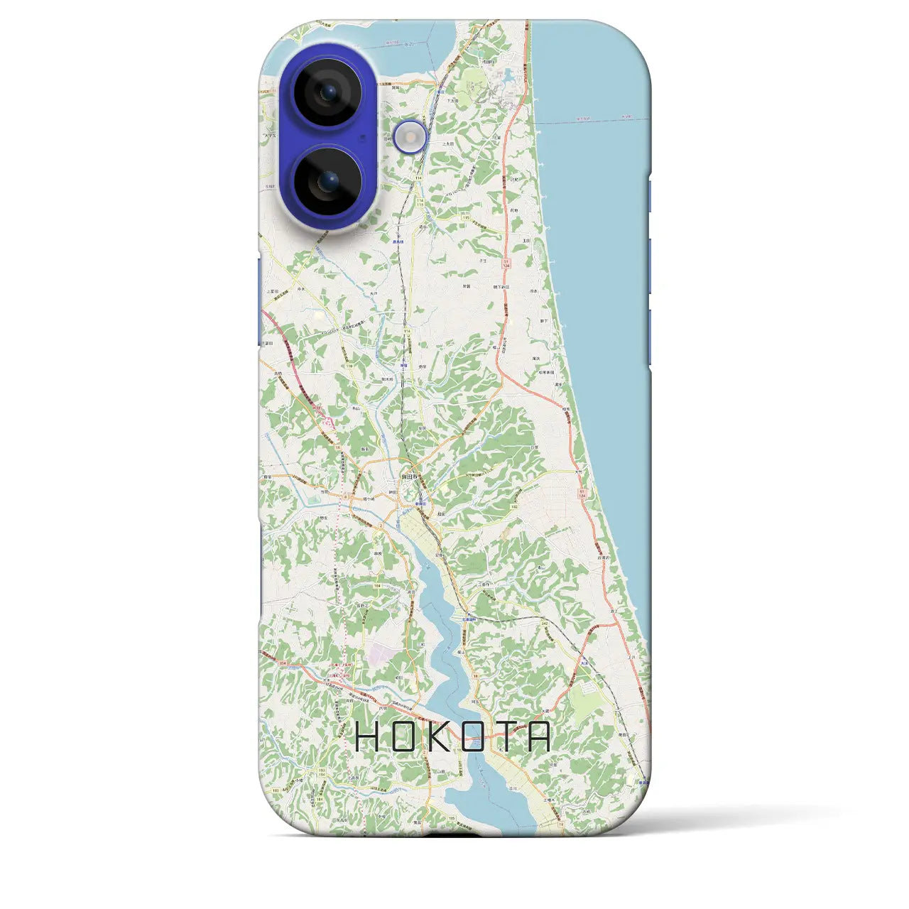 【鉾田(茨城県)】地図柄iPhoneケース(バックカバータイプ)