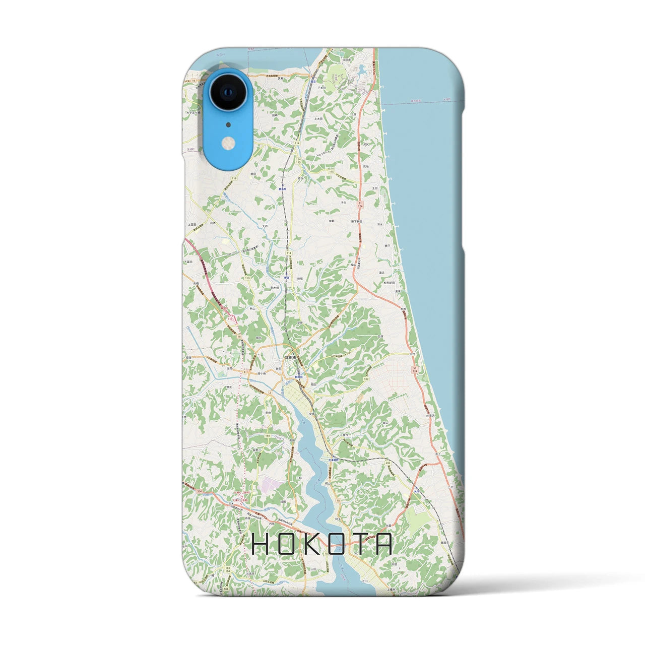 【鉾田(茨城県)】地図柄iPhoneケース(バックカバータイプ)