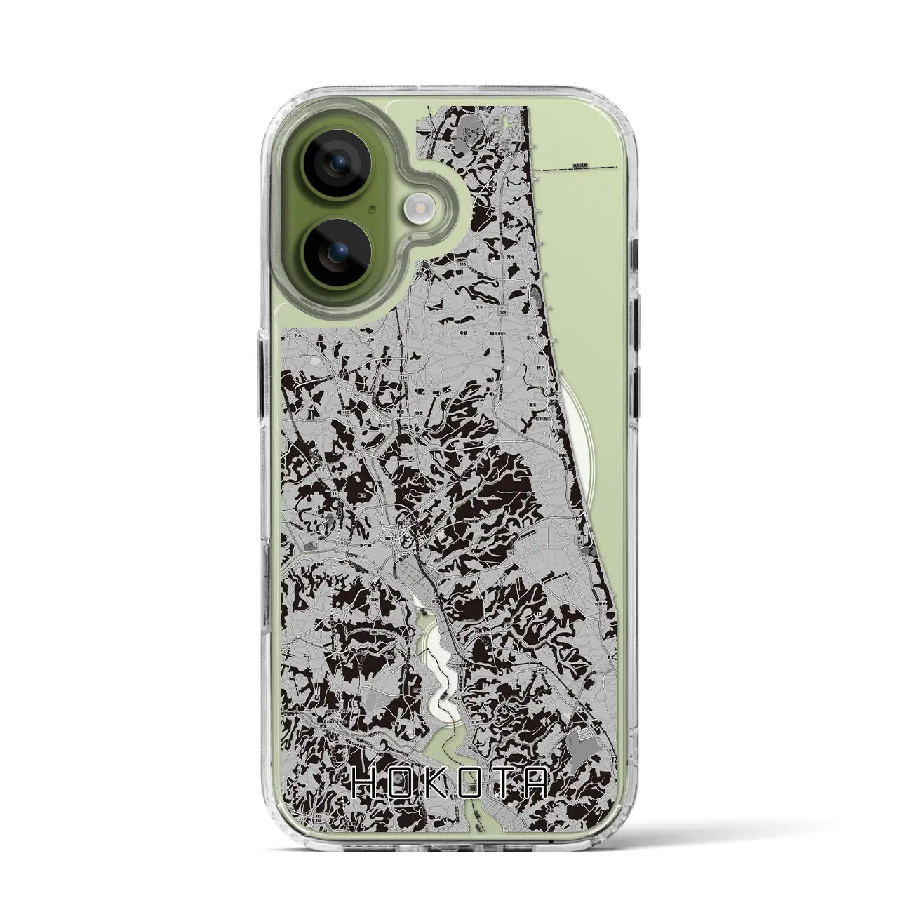 【鉾田(茨城県)】地図柄iPhoneケース(MagSafeタイプ)