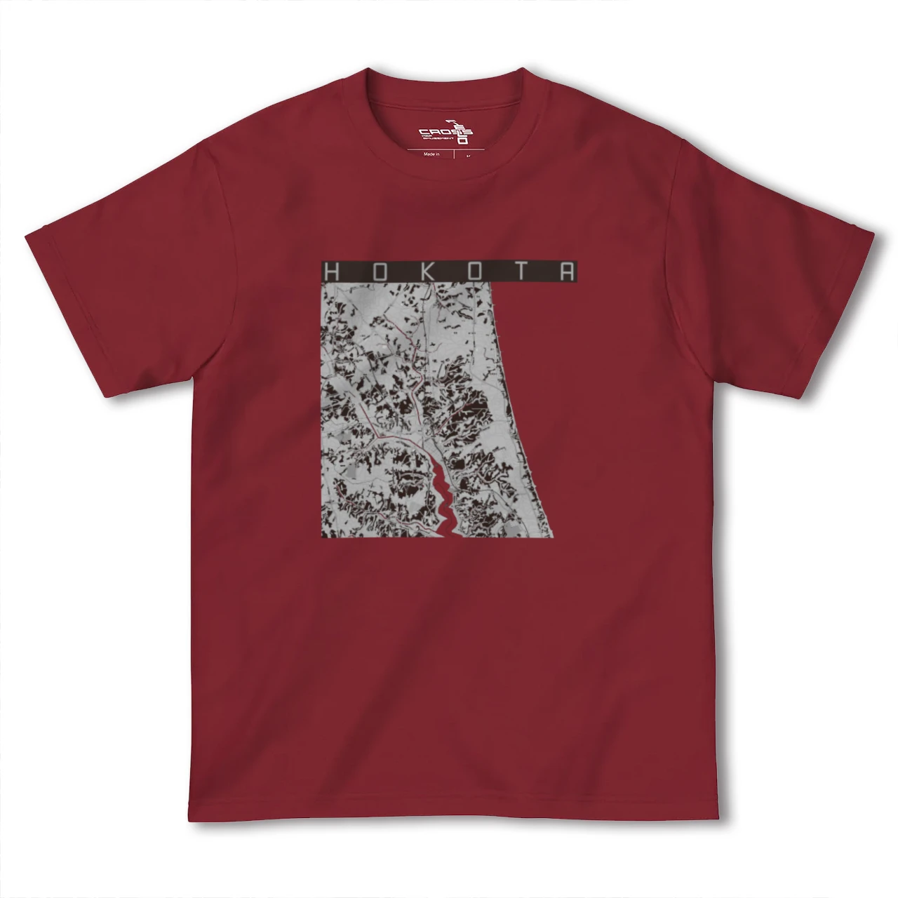 【鉾田(茨城県)】地図柄ヘビーウェイトTシャツ