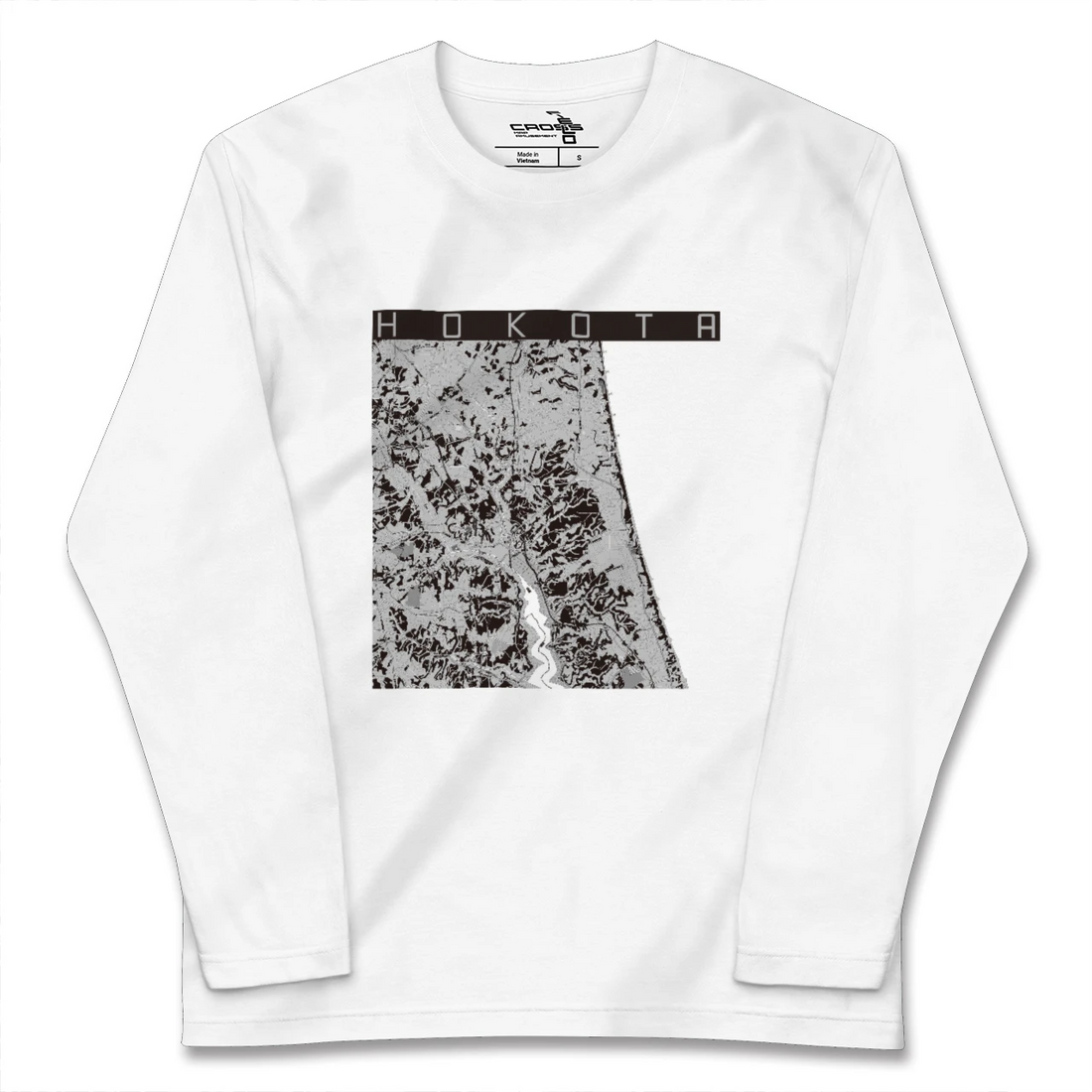 【鉾田(茨城県)】地図柄ロングスリーブTシャツ