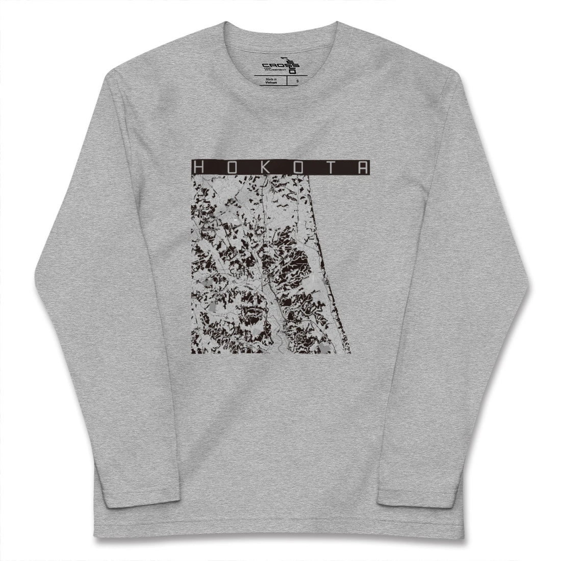 【鉾田(茨城県)】地図柄ロングスリーブTシャツ