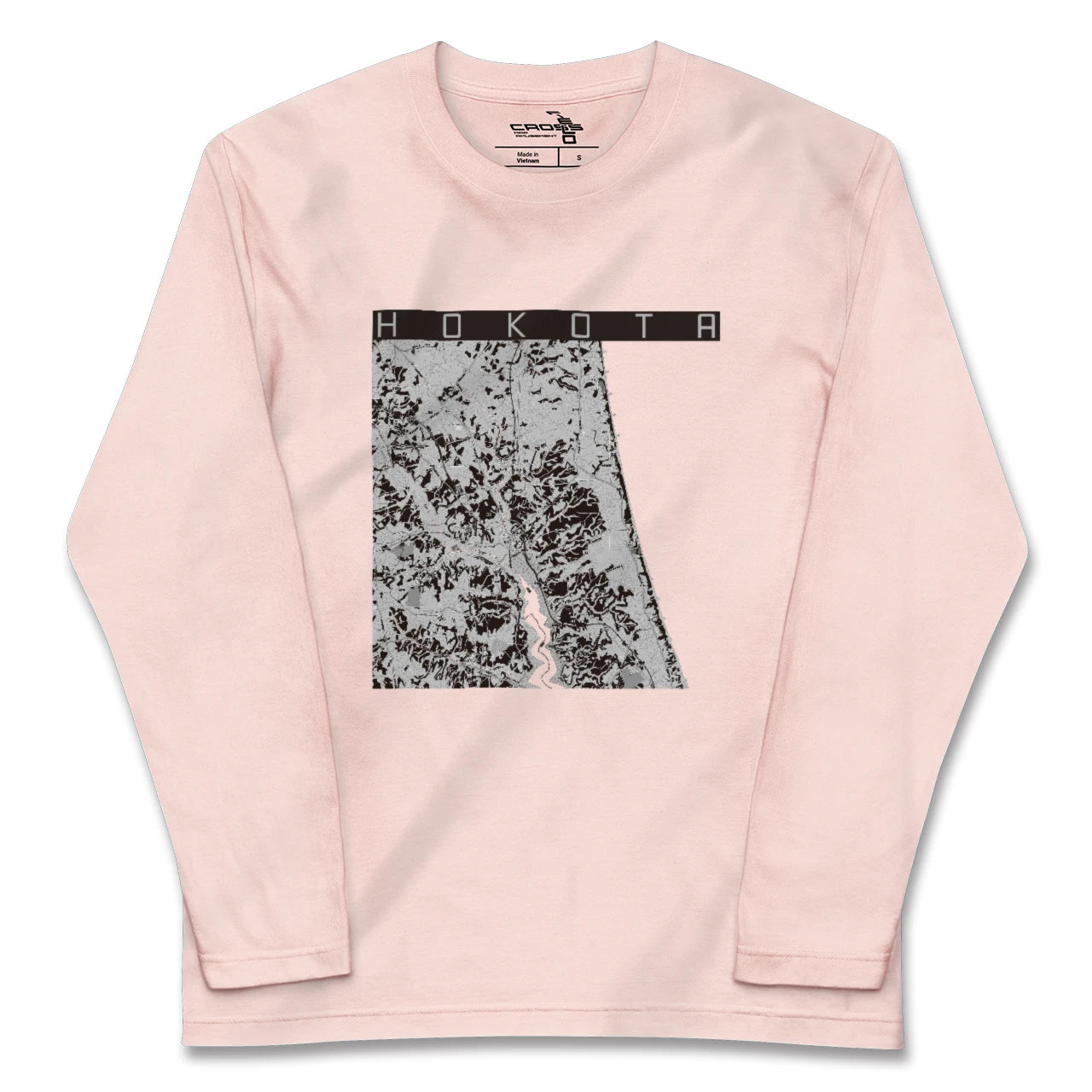 【鉾田(茨城県)】地図柄ロングスリーブTシャツ