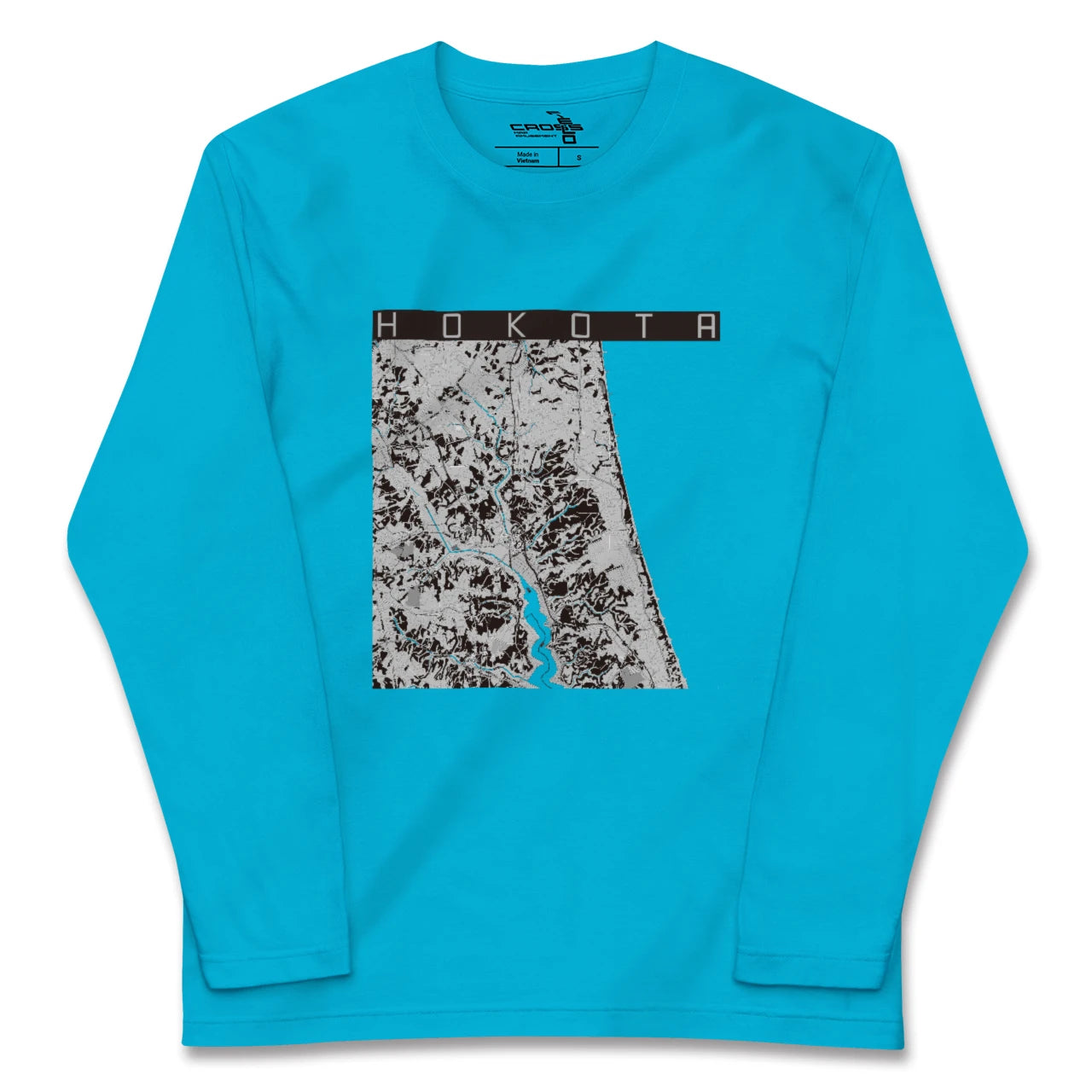 【鉾田(茨城県)】地図柄ロングスリーブTシャツ