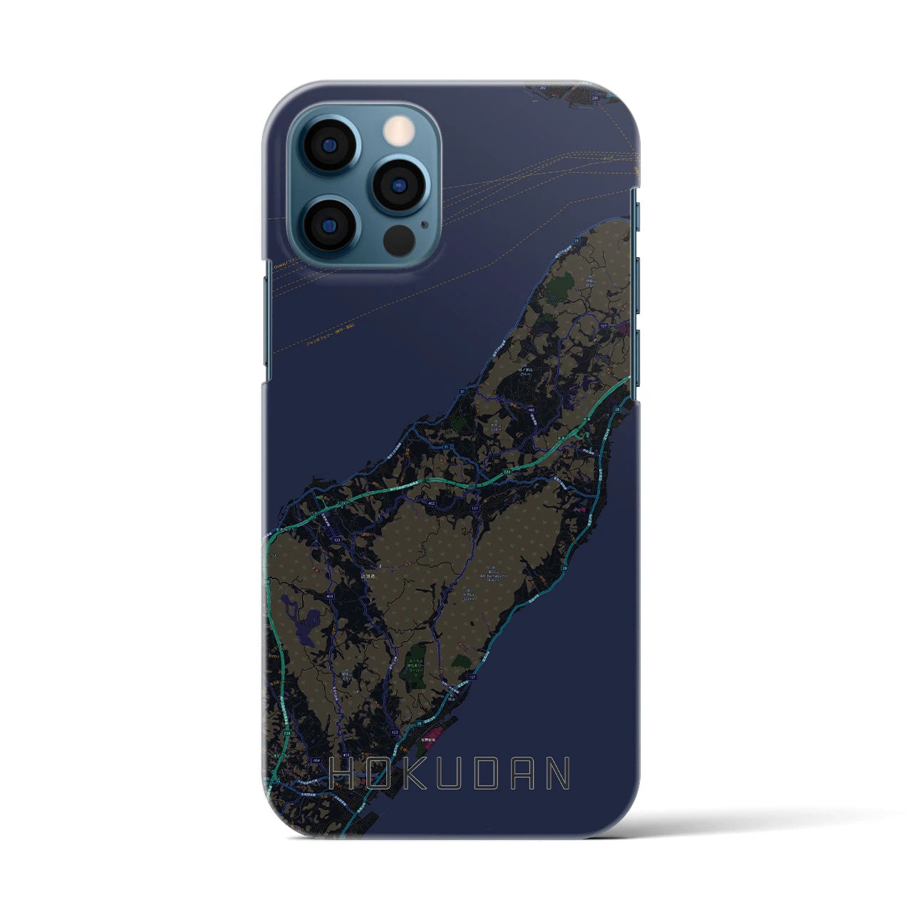 【北淡(兵庫県)】地図柄iPhoneケース(バックカバータイプ)