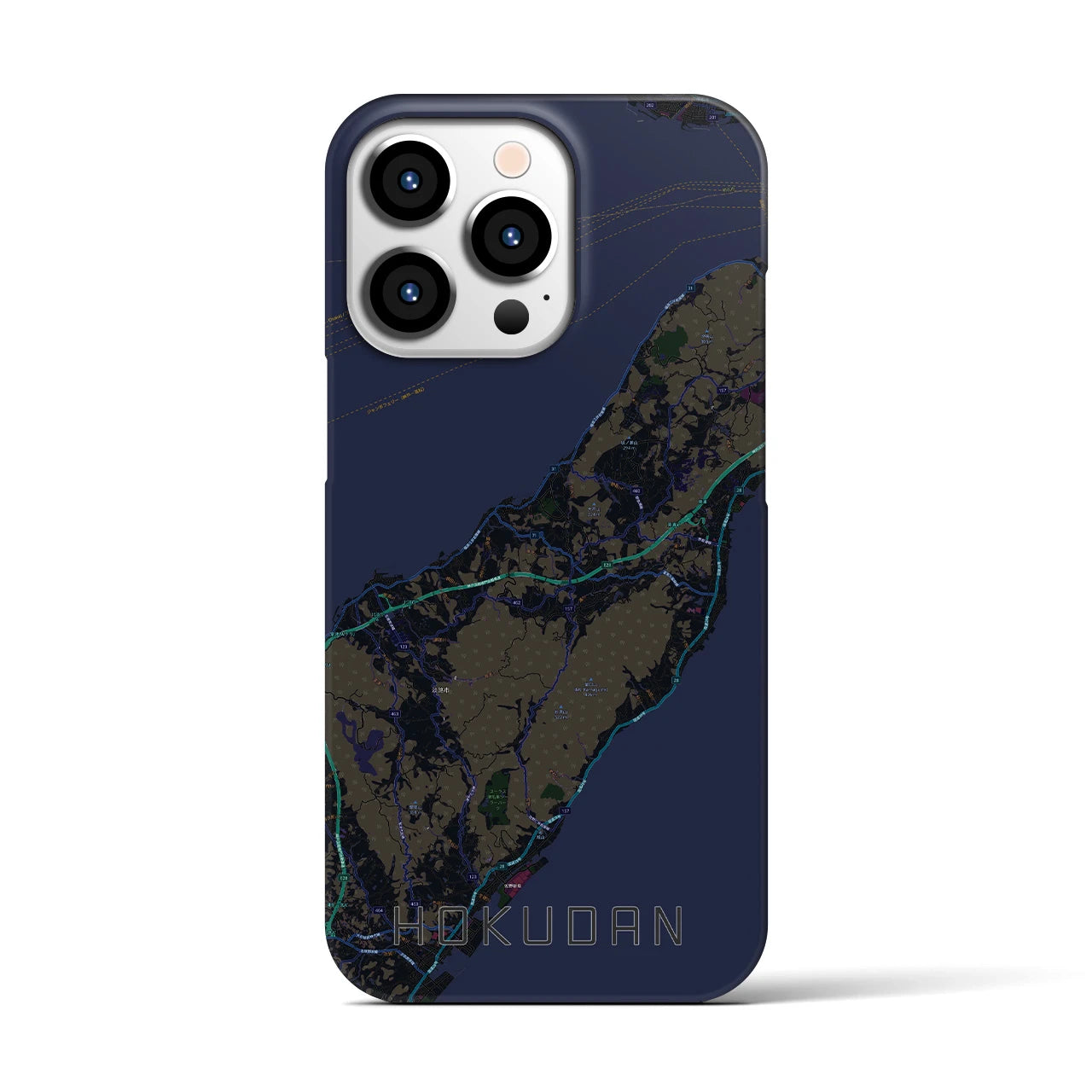 【北淡(兵庫県)】地図柄iPhoneケース(バックカバータイプ)