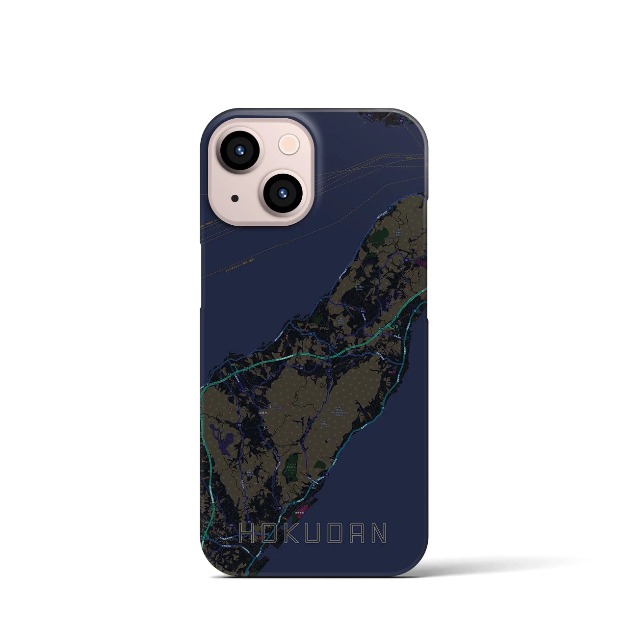 【北淡(兵庫県)】地図柄iPhoneケース(バックカバータイプ)