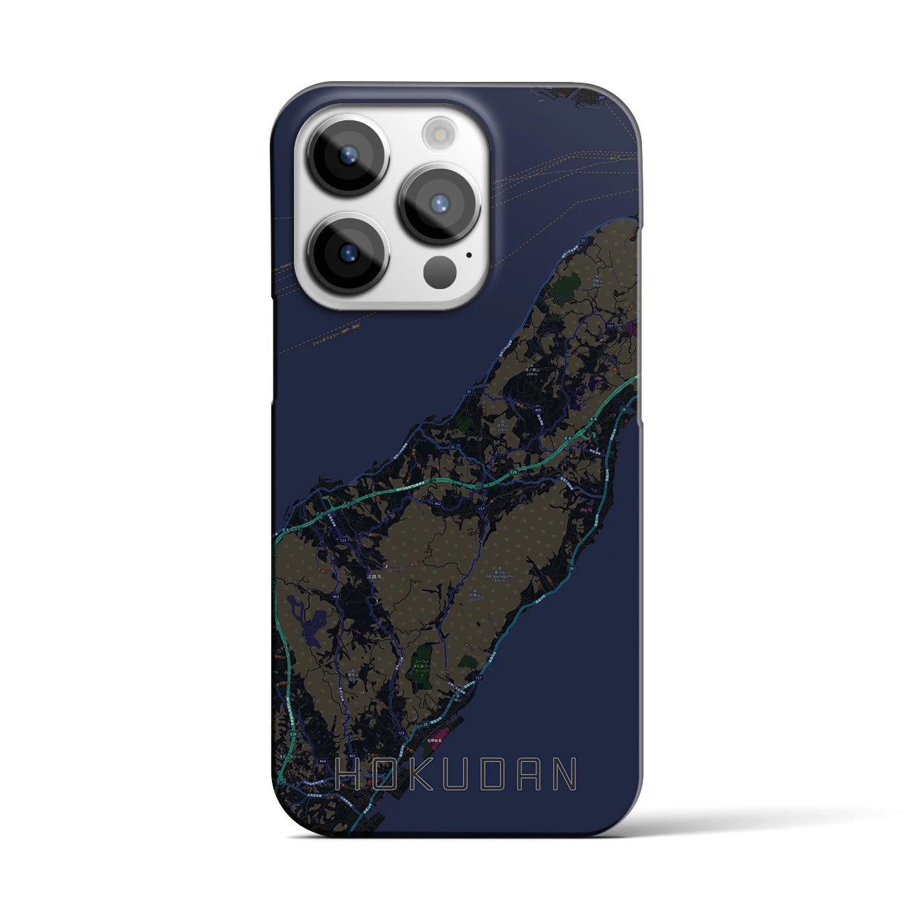 【北淡(兵庫県)】地図柄iPhoneケース(バックカバータイプ)