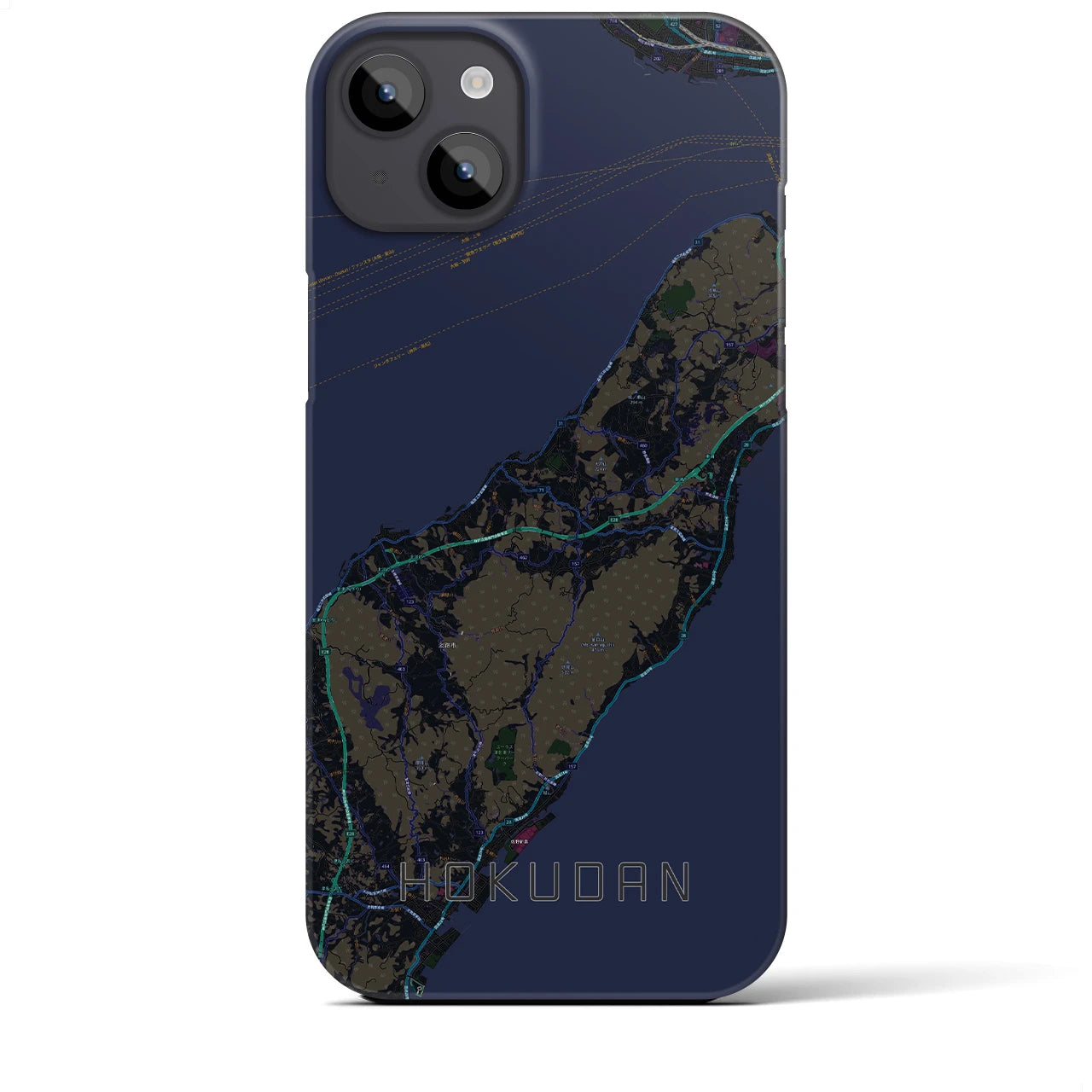 【北淡(兵庫県)】地図柄iPhoneケース(バックカバータイプ)