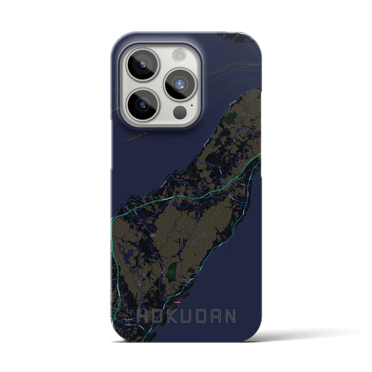 【北淡(兵庫県)】地図柄iPhoneケース(バックカバータイプ)