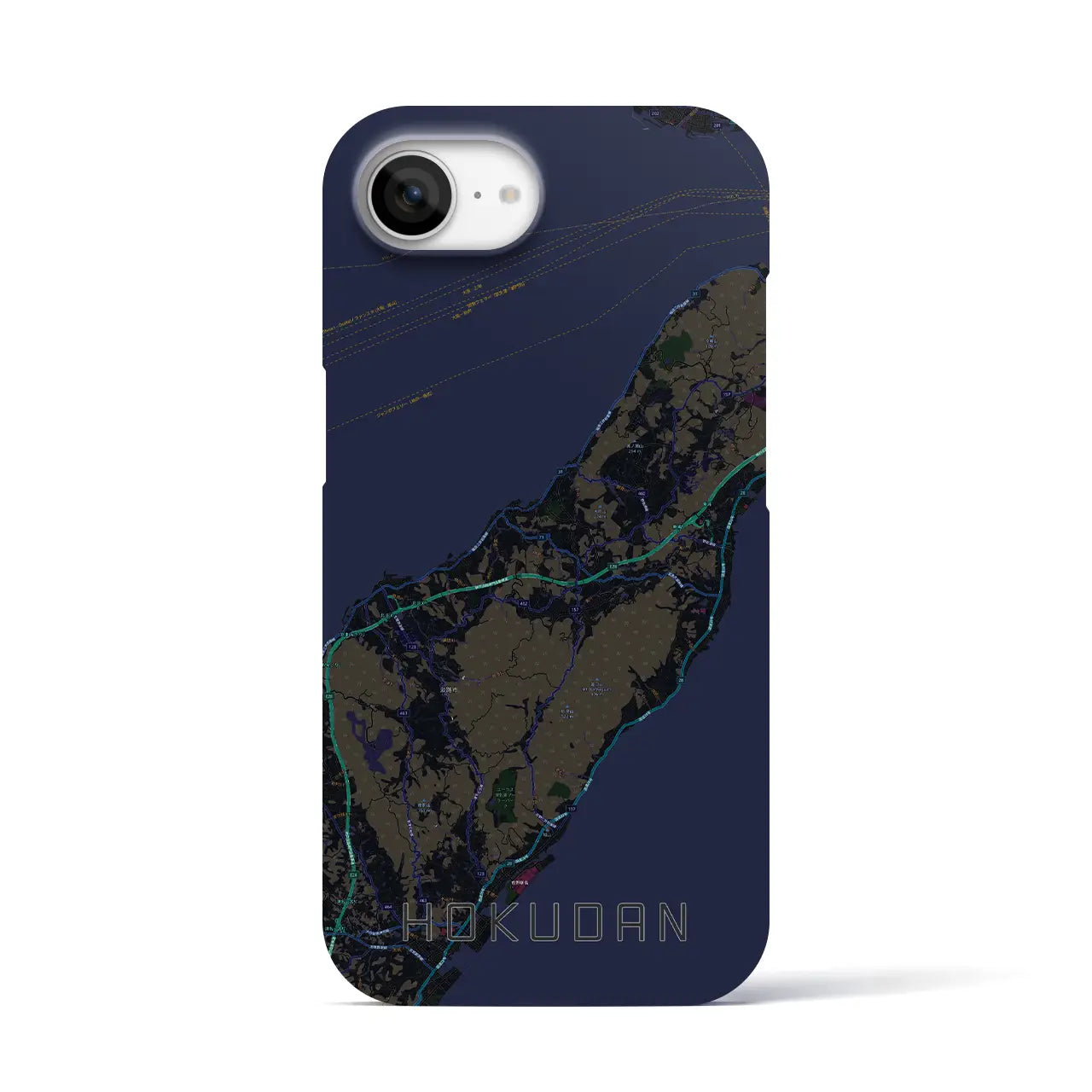 【北淡(兵庫県)】地図柄iPhoneケース(バックカバータイプ)
