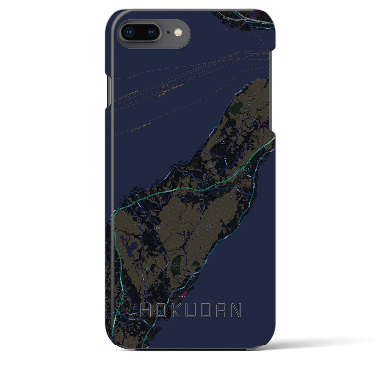 【北淡(兵庫県)】地図柄iPhoneケース(バックカバータイプ)