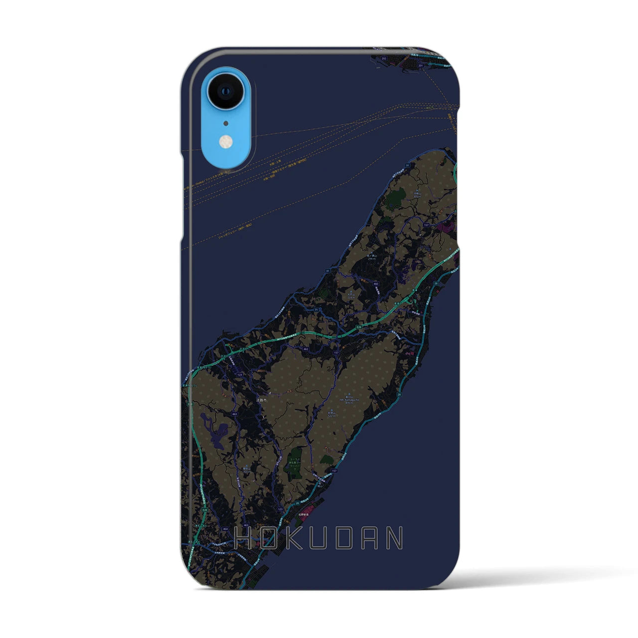 【北淡(兵庫県)】地図柄iPhoneケース(バックカバータイプ)