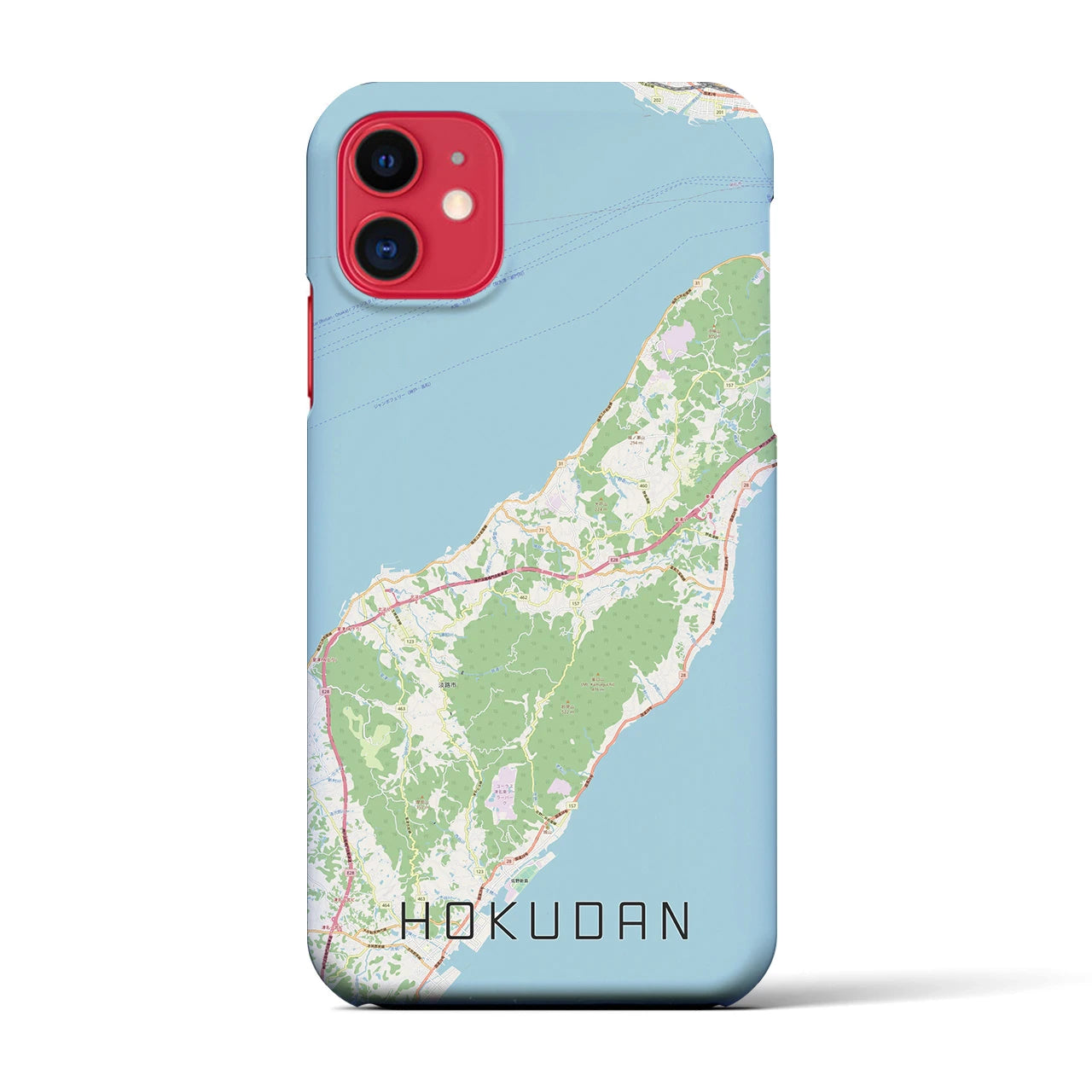 【北淡(兵庫県)】地図柄iPhoneケース(バックカバータイプ)