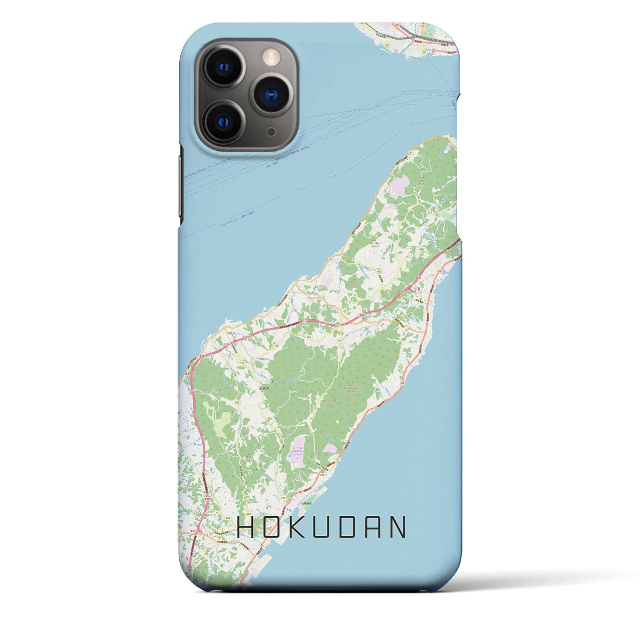 【北淡(兵庫県)】地図柄iPhoneケース(バックカバータイプ)