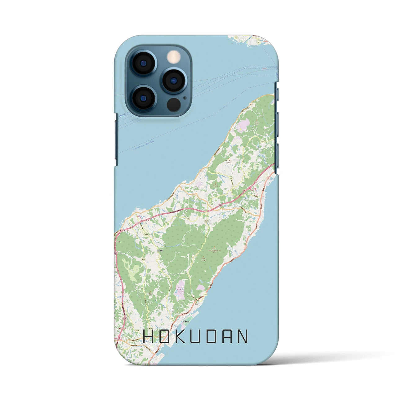 【北淡(兵庫県)】地図柄iPhoneケース(バックカバータイプ)
